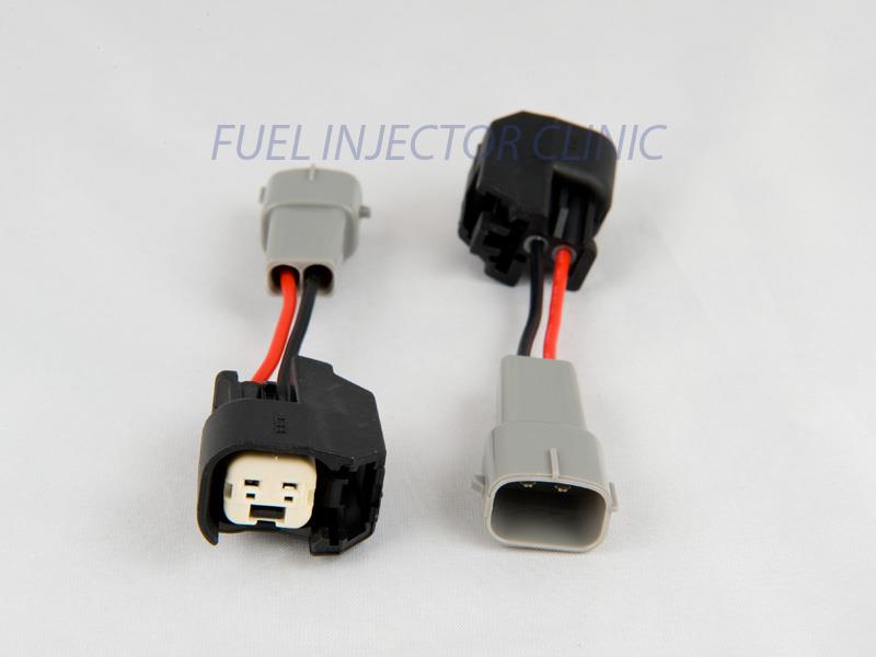 DENSO FEMALE TO JETRONIC EV1 ADAPTER MALE PLUG FUEL INJECTOR ADAPTERS 8 Set