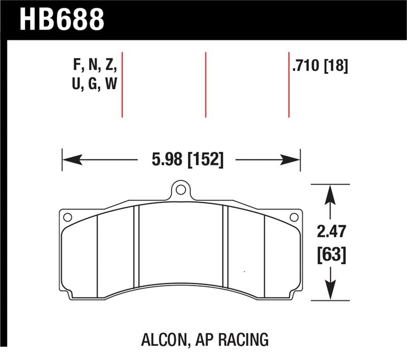 Hawk Performance HB530N.570 HP Plus Brake Pad