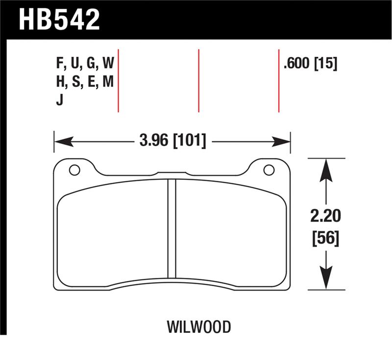 Hawk Performance HB100F.480 High Performance Street Disc Brake Pad HPS