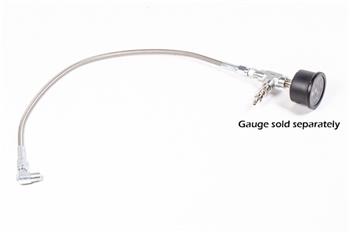 4 Brake hose 4AN 48/" Stainless Braided TFE Brake Line Straight x 90°