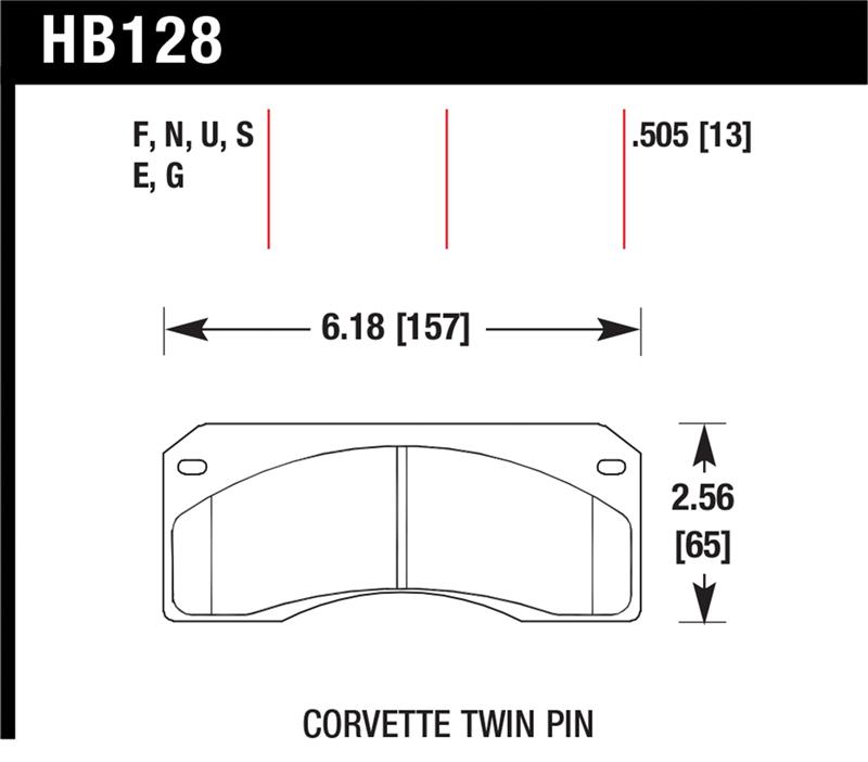 Hawk Performance HB100F.480 High Performance Street Disc Brake Pad HPS