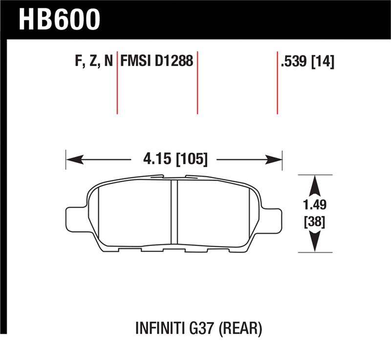 HB600F.539 - Hawk HPS Brake Pads - SpeedForSale Motorsports ...