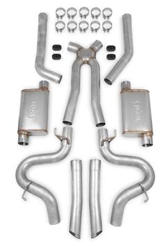 Hooker 16521HKR Dual Competition Header Back Exhaust System Kit