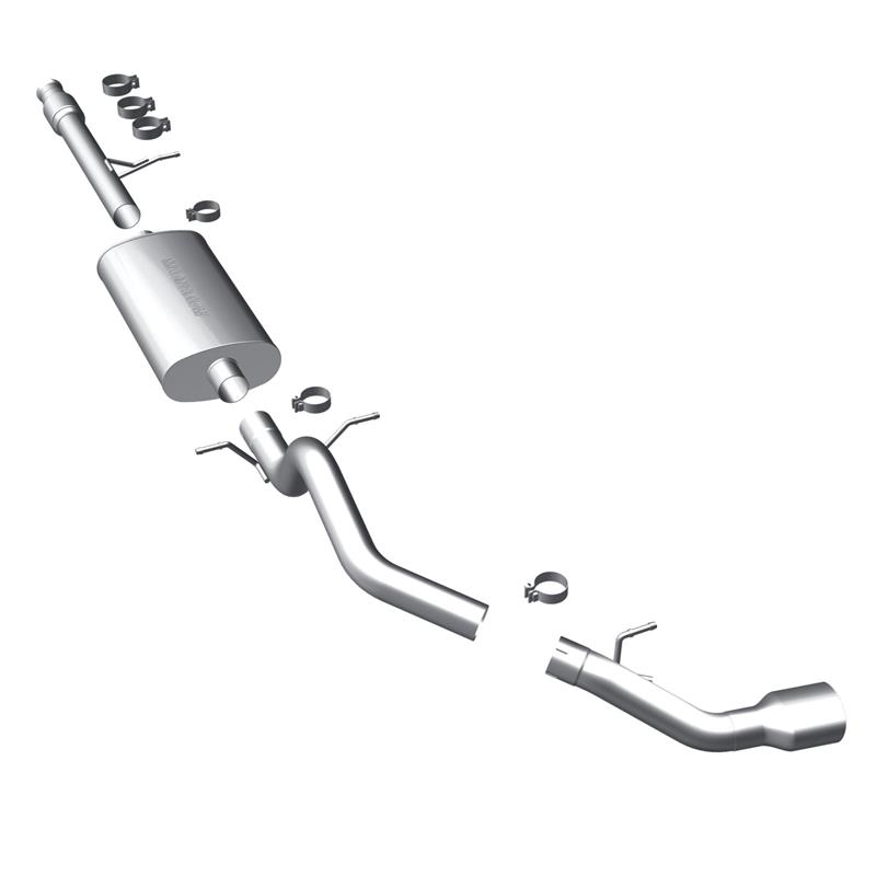 MagnaFlow MF Series; Stainless CatBack Exhaust; Single Passenger Side